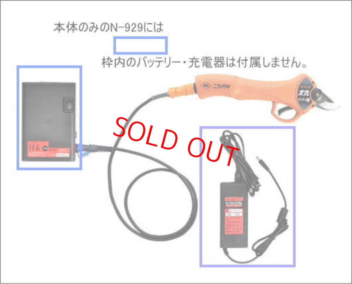 画像2: ニシガキ工業　超軽量・ハイパワー　充電式剪定鋏　太丸ハンディ25　本体のみ　N-929 (2)