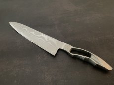 画像3: 飛雲　鍛造V10ダマスカス鋼　牛刀２１０ｍｍ　ＳＬＷハンドル　 (3)